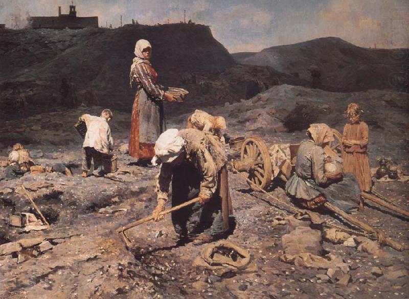 Poor People Collecting Coal in an Abandoned Pit, Nikolai Kasatkin